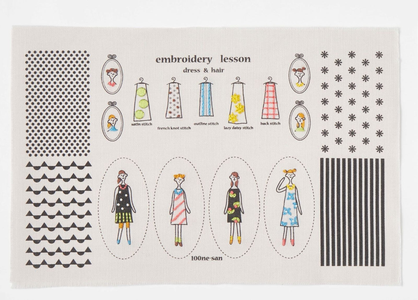 Embroidery Kit -100 ladies by quilts 1989 Neesan Charm吊飾