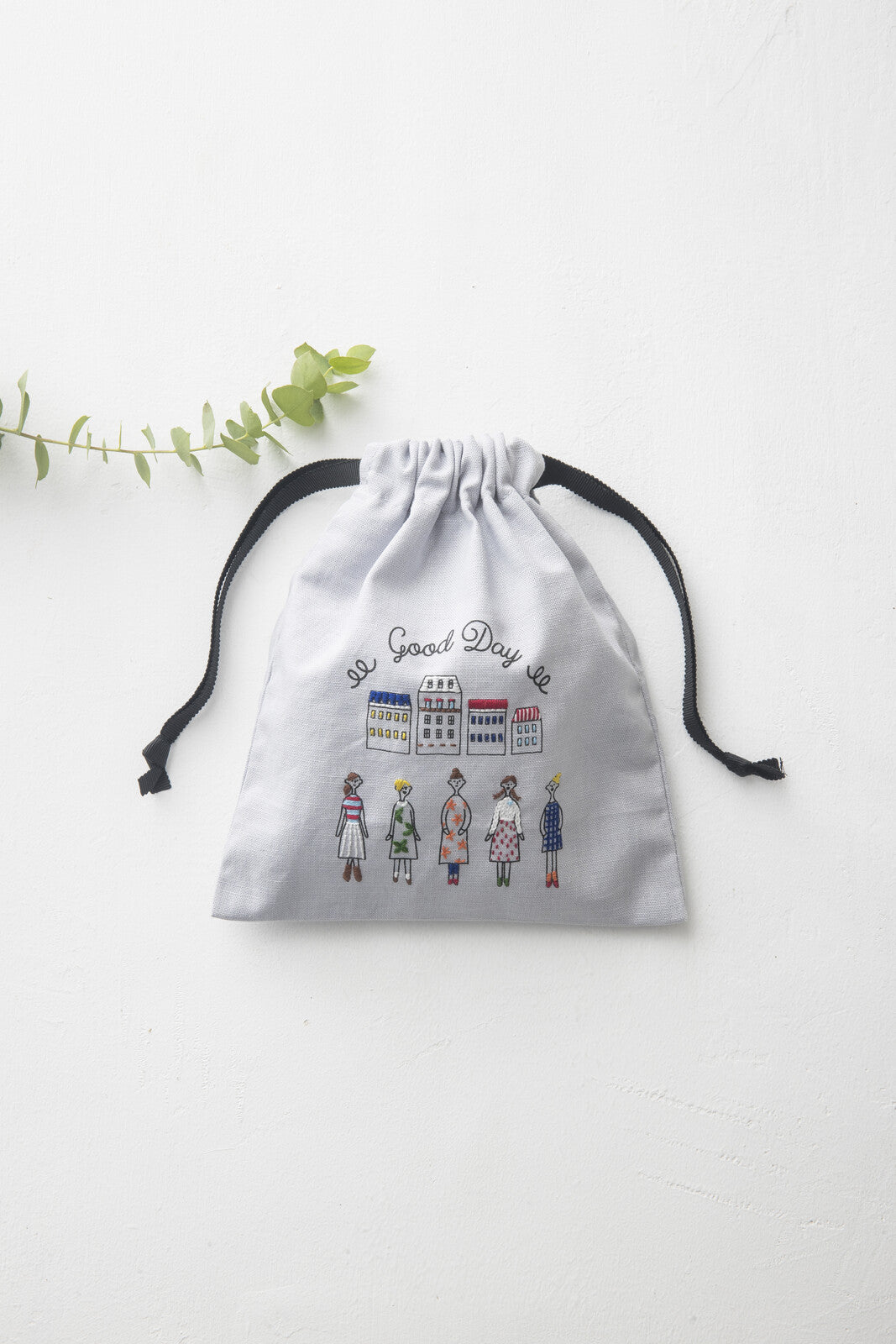 Embroidery Kit -100 ladies by Quilts 1989 Mini drawstring bag