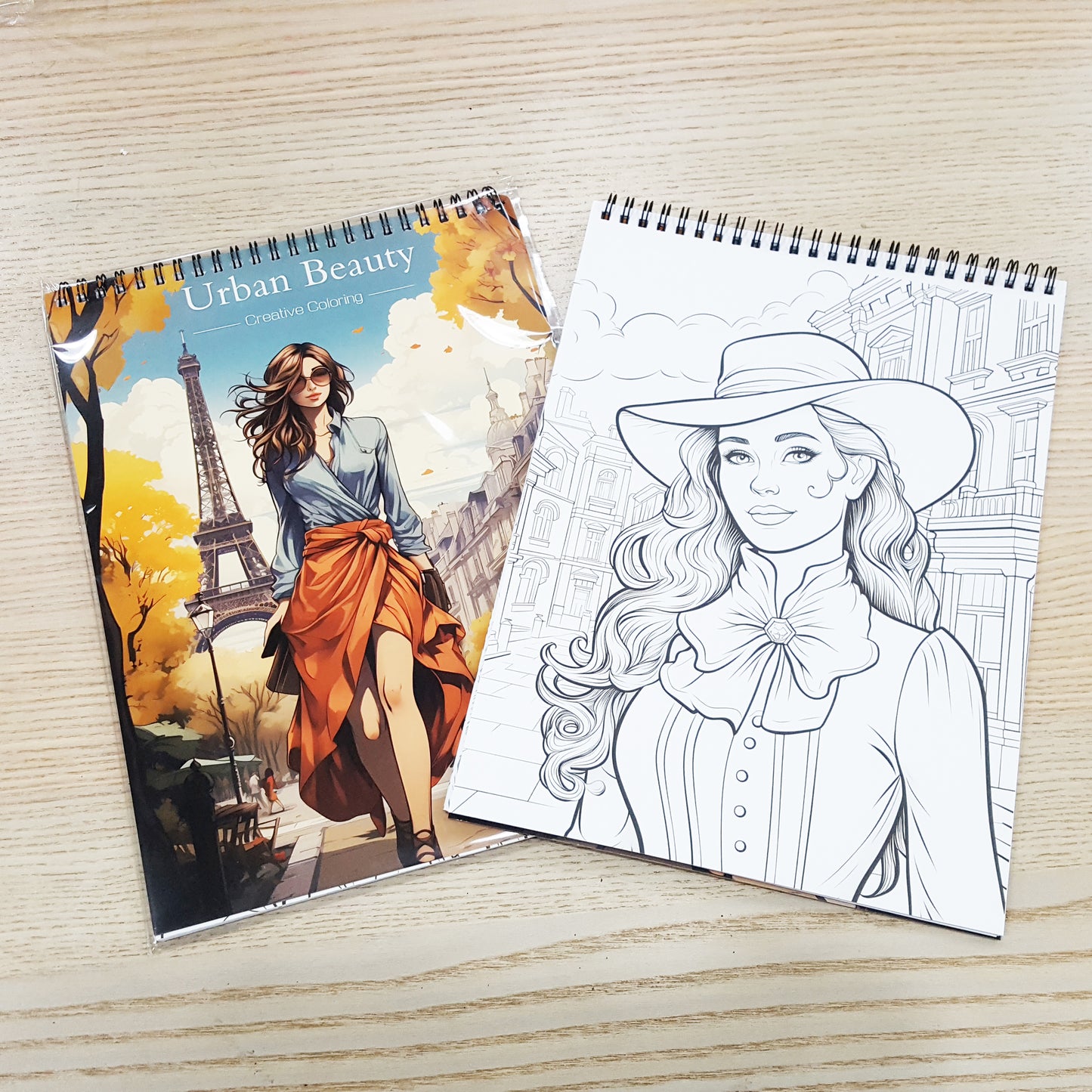 A4木顏色填色本女性之美系列