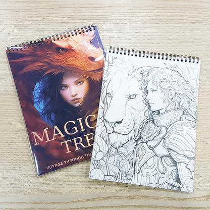 A4木顏色填色本魔幻系列