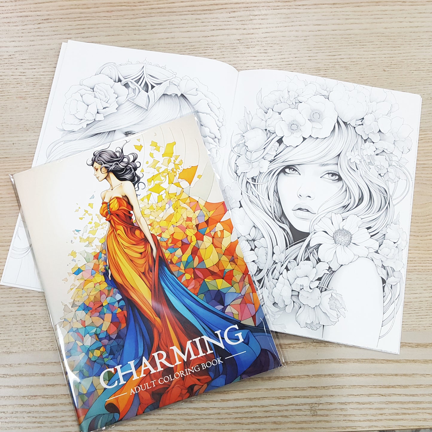 A4木顏色填色本療癒系列A