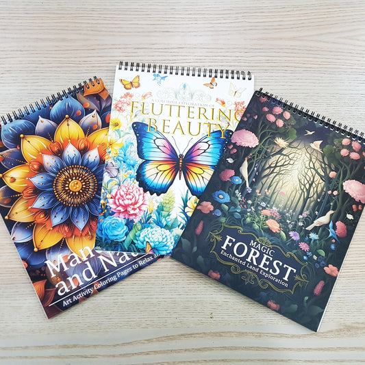 A4木顏色填色本魔法花園系列A