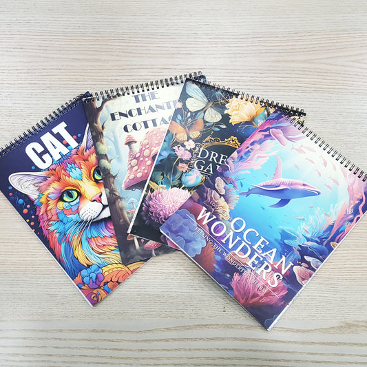 A4木顏色填色本魔法花園系列B