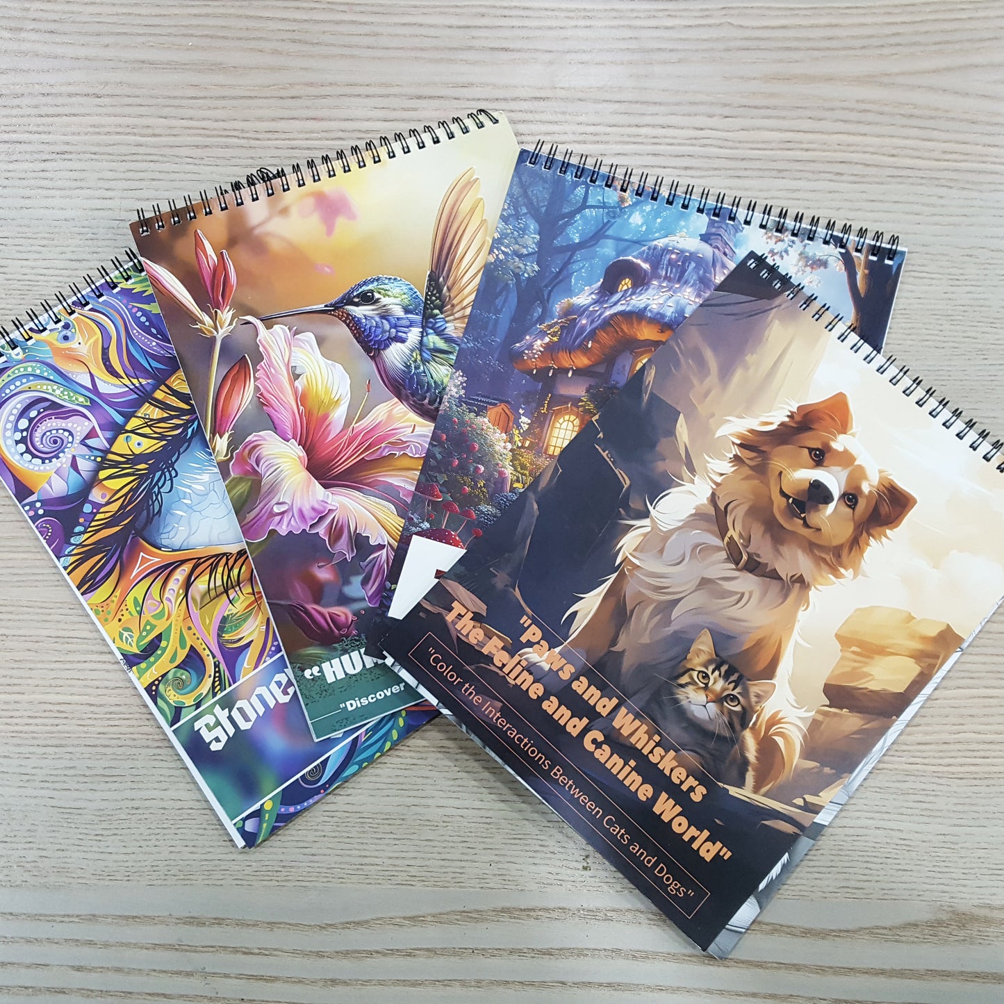 A4木顏色填色本奇幻系列