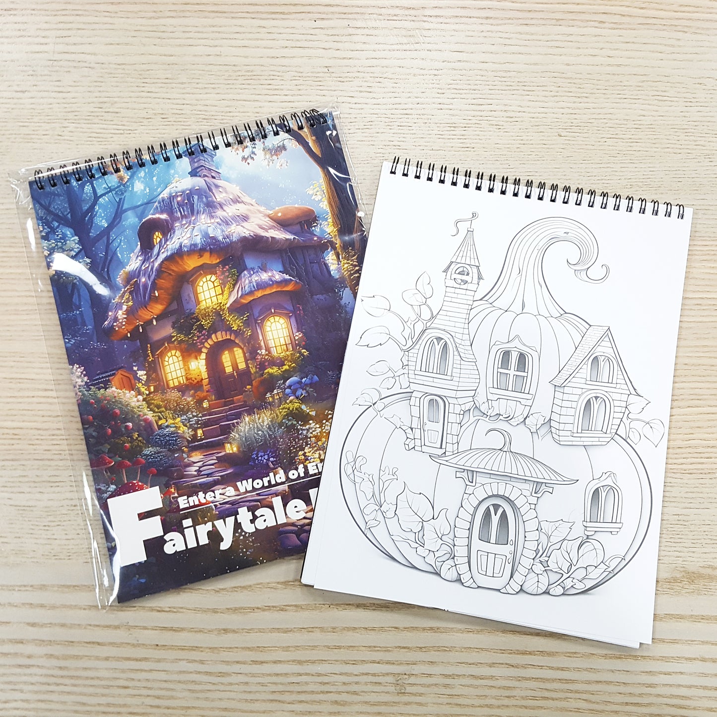 A4木顏色填色本奇幻系列