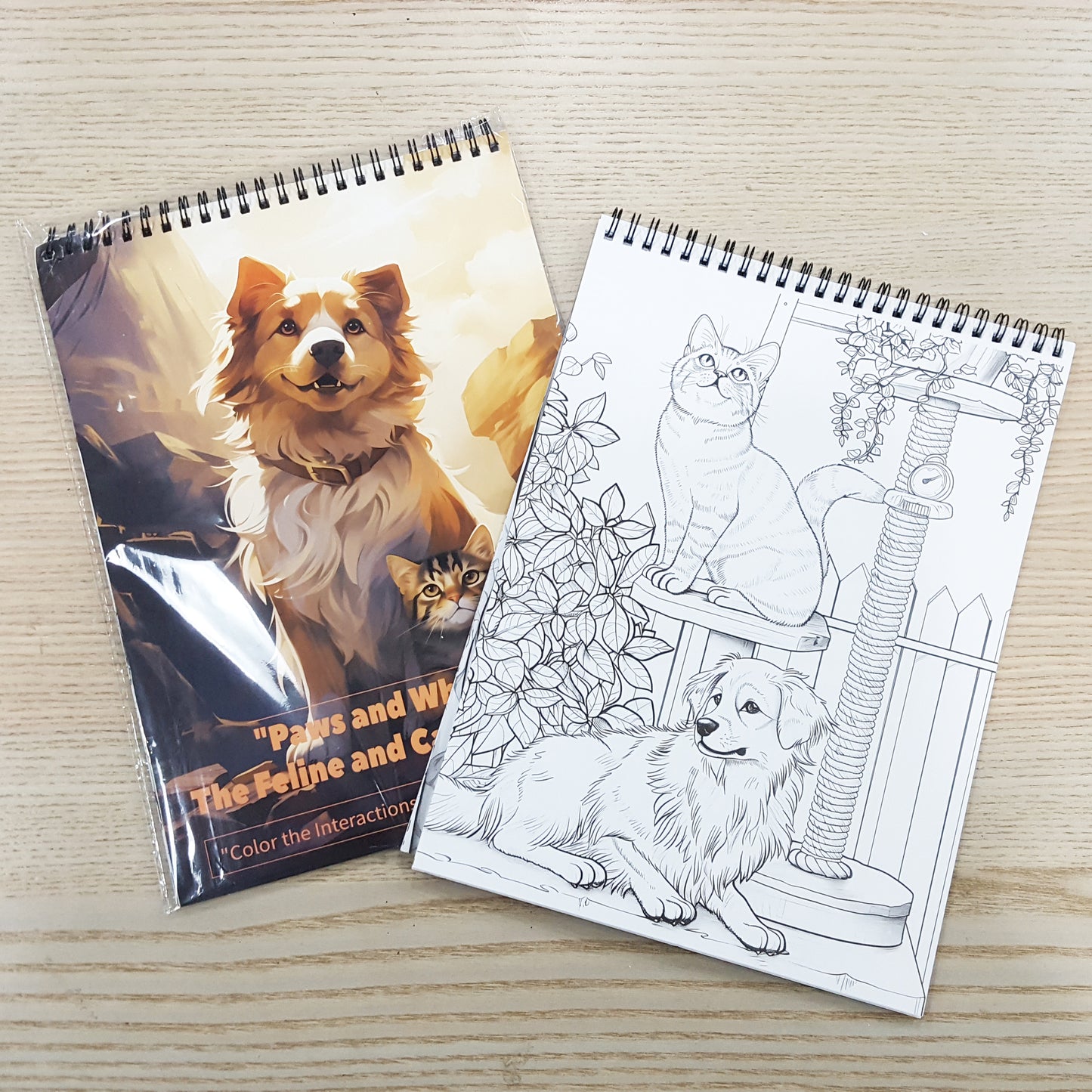 A4木顏色填色本奇幻系列