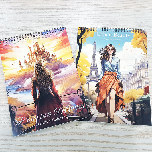 A4木顏色填色本女性之美系列