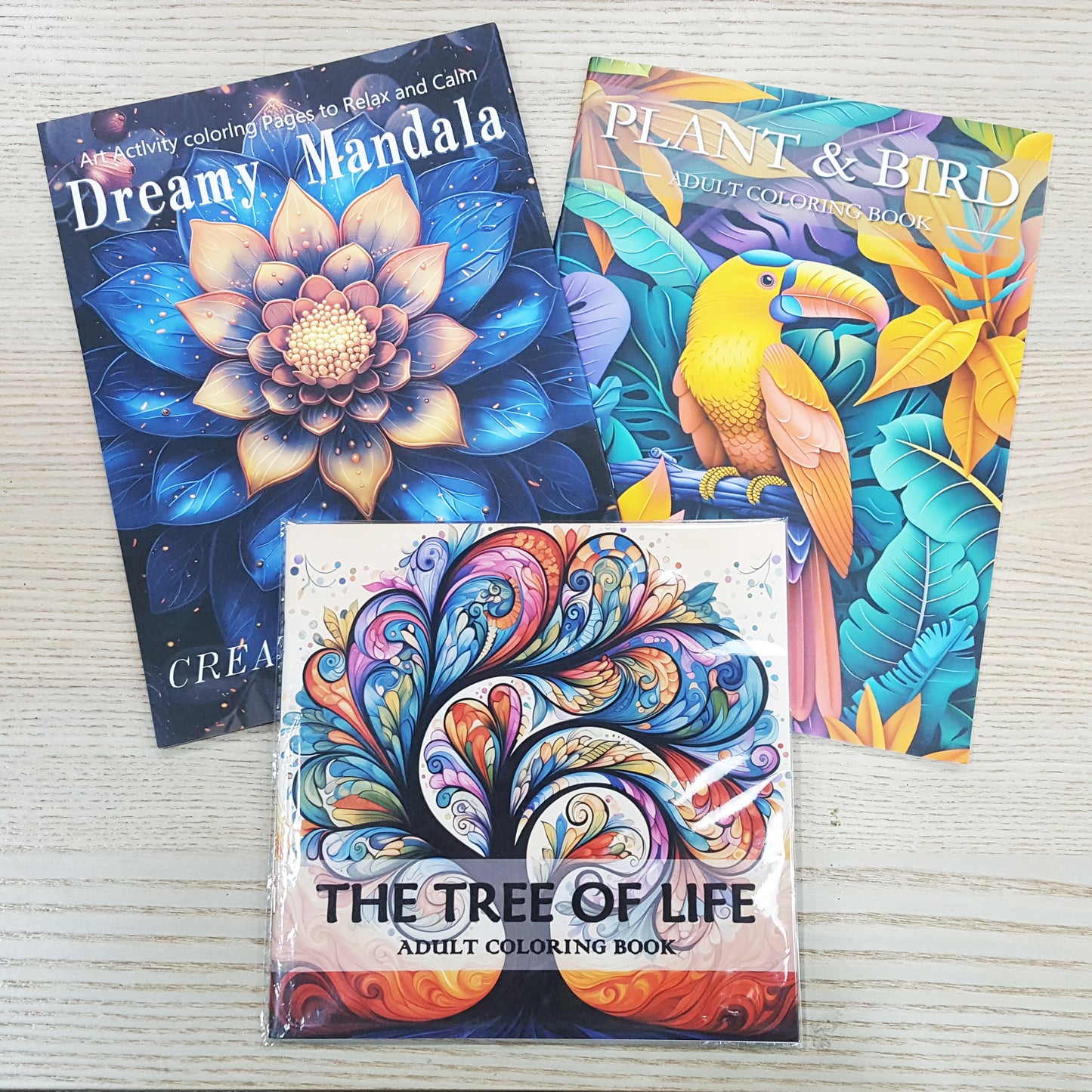 A4木顏色填色本療癒系列B