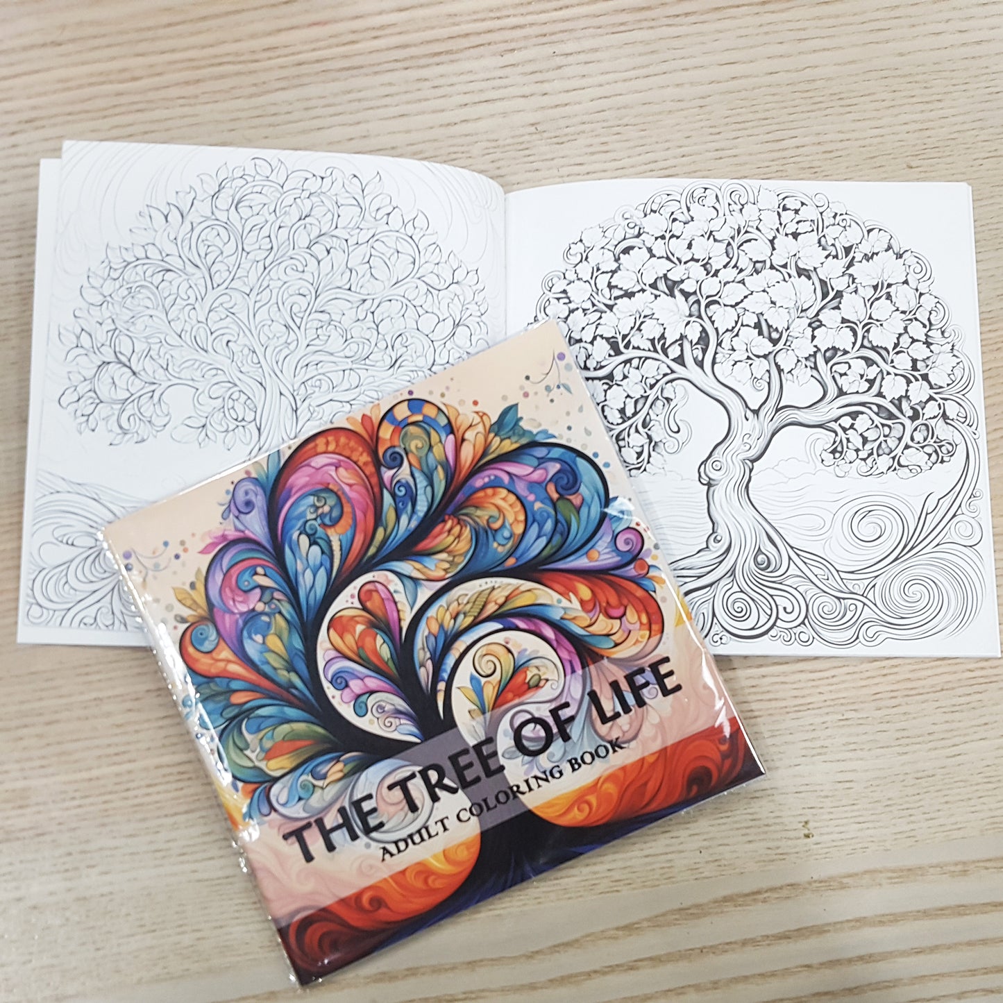 A4木顏色填色本療癒系列B