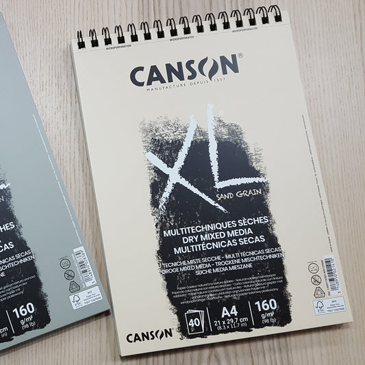 Canson XL沙紙質料畫簿 40張160g A4