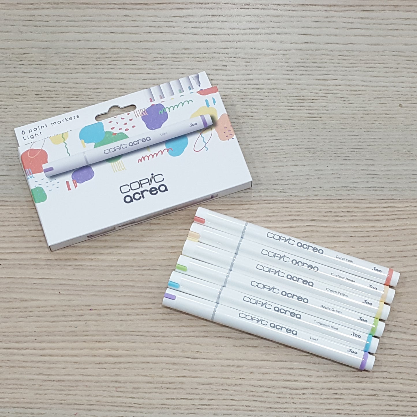 Copic Acrea 6色Water-based麥克筆套裝