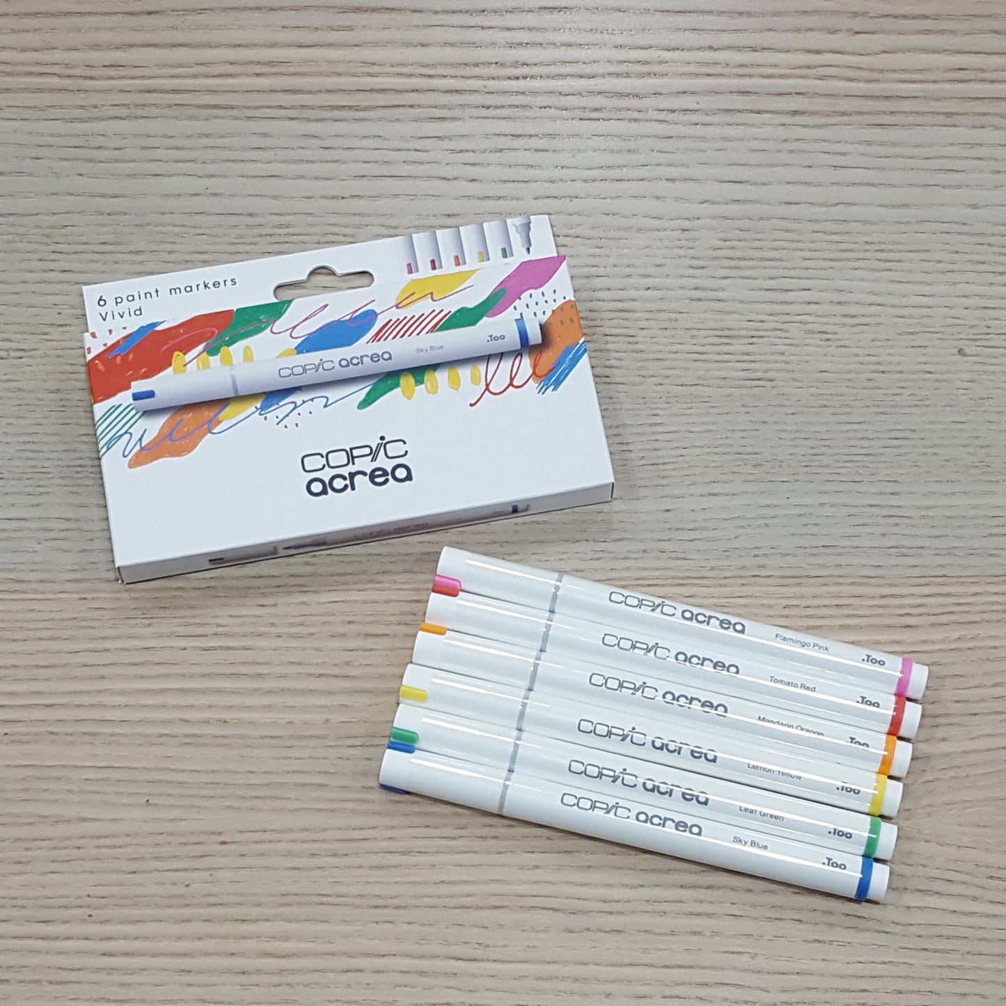 Copic Acrea 6色Water-based麥克筆套裝