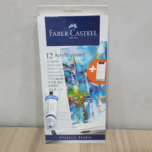 Faber Castell Acrylic Colors 12 Col