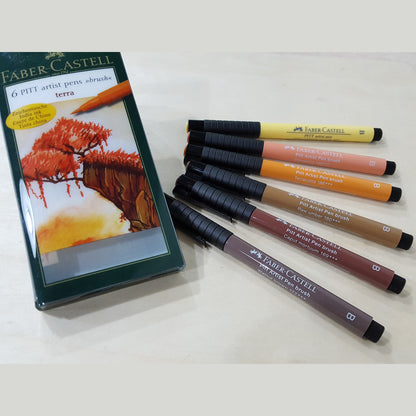 Faber Castell Pitt Artist Pen Brush 6x