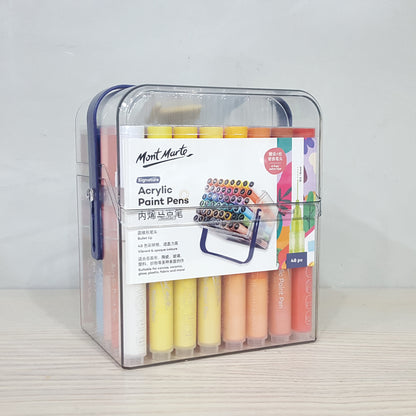Mont Marte Acrylic Paint Pens 塑膠彩筆連透明盒
