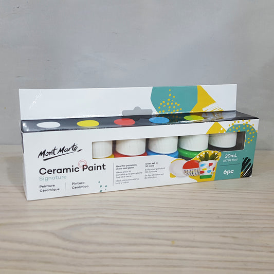 Mont Marte 手繪陶瓷顔料_6色20ml