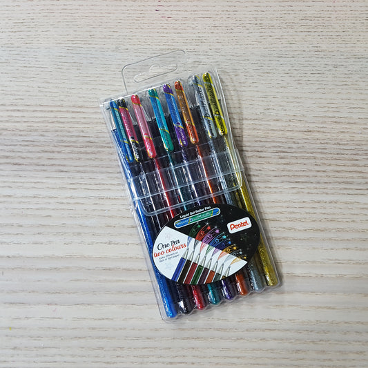 Pentel Liquid Gel Roller Pen 8 Colours