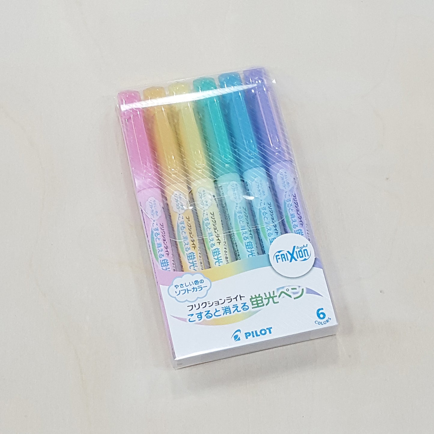 Pilot Frixion Light Soft Col 6 Colour Set 三色粉色螢光擦擦筆