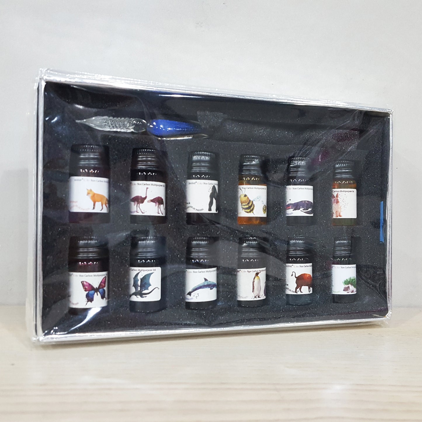 聖誕優惠1：玻璃筆連12色墨水套裝