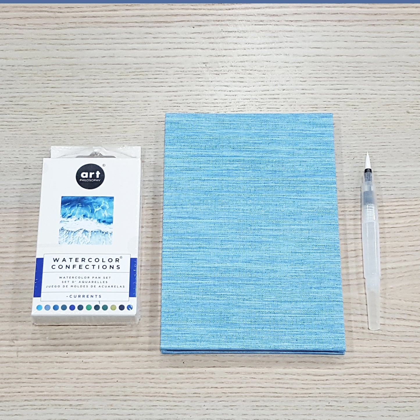 聖誕優惠4：水彩磚顔料+水彩本+儲水筆