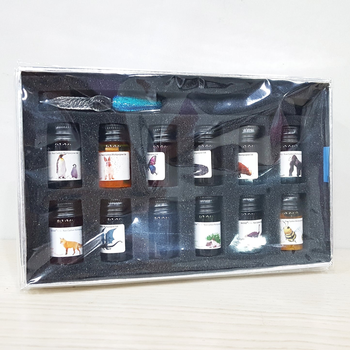 聖誕優惠1：玻璃筆連12色墨水套裝