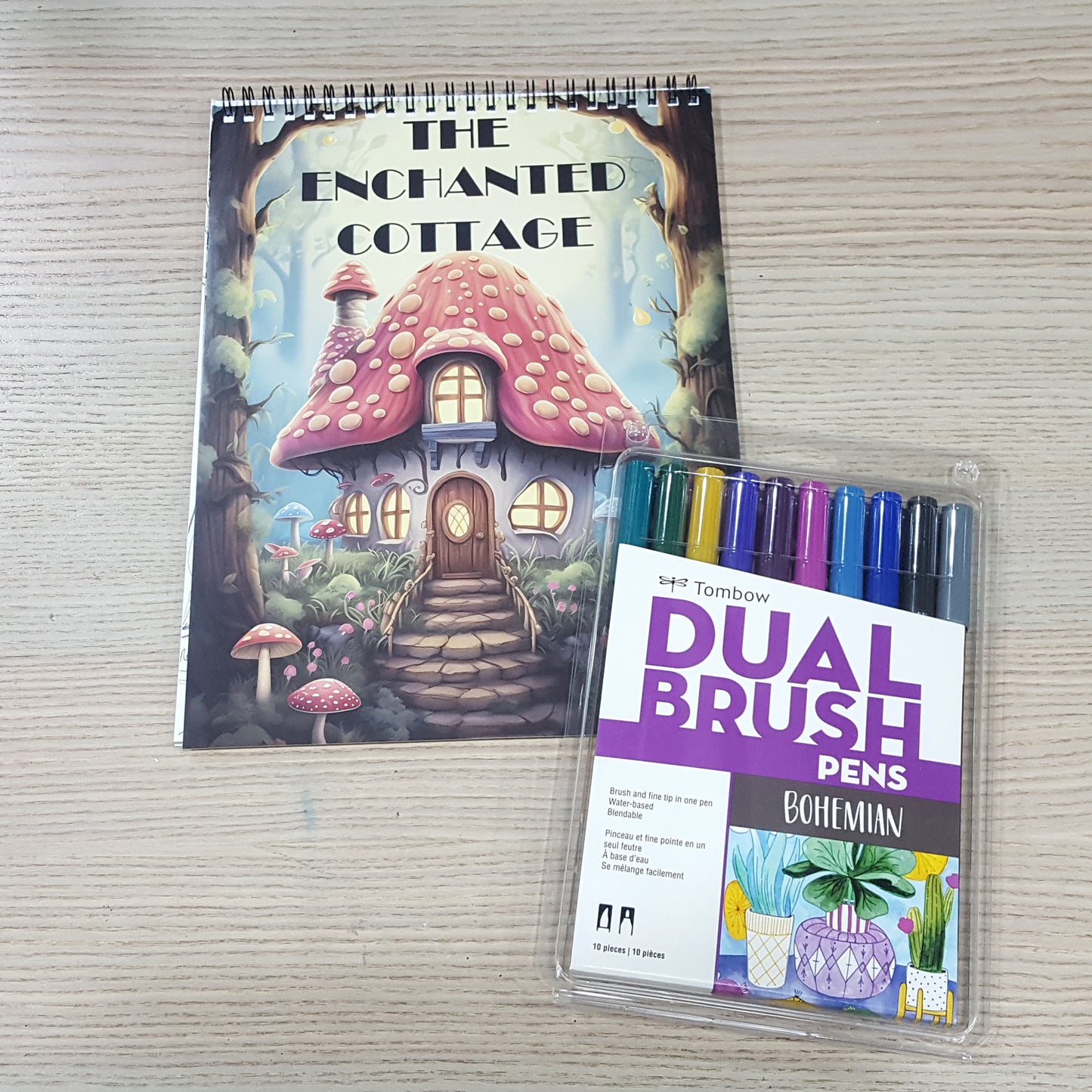 新年優惠2：A4填色本+10色ABT Brush套裝