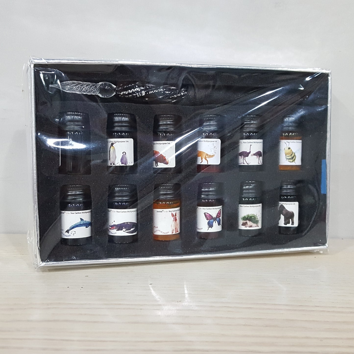 聖誕優惠1：玻璃筆連12色墨水套裝