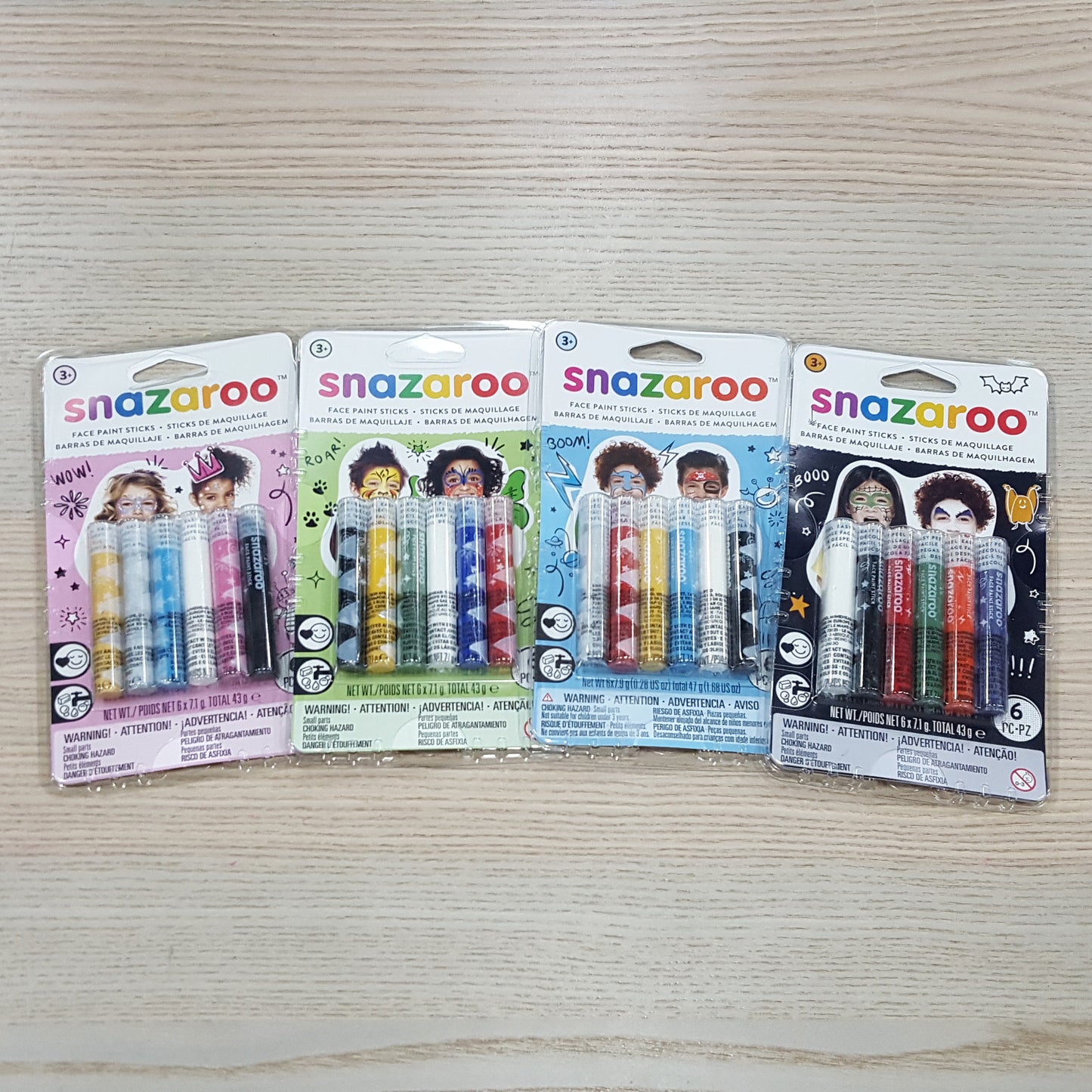 Snazaroo Face Painting Sticks (6 colors)