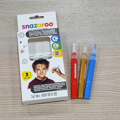 Snazaroo Face n Body Paint Brush Pen (3 colors)