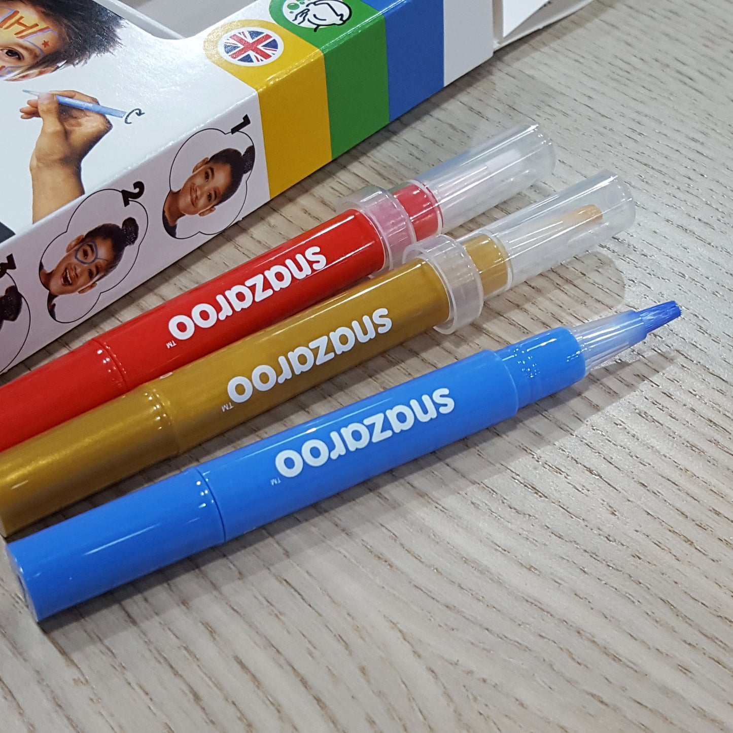 Snazaroo Face n Body Paint Brush Pen (3 colors)