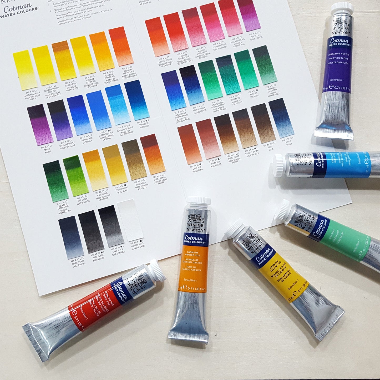 Winsor & Newton 溫莎牛頓COTMAN水彩21ml