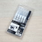 ZIG Clean Color Real Brush+Mangaka 6pcs Set (Gray Tone)
