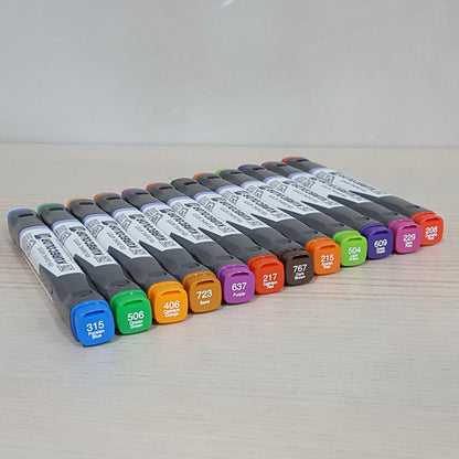 ZIG Kurecolor Twin WS 12 Color Set - Marker筆套裝