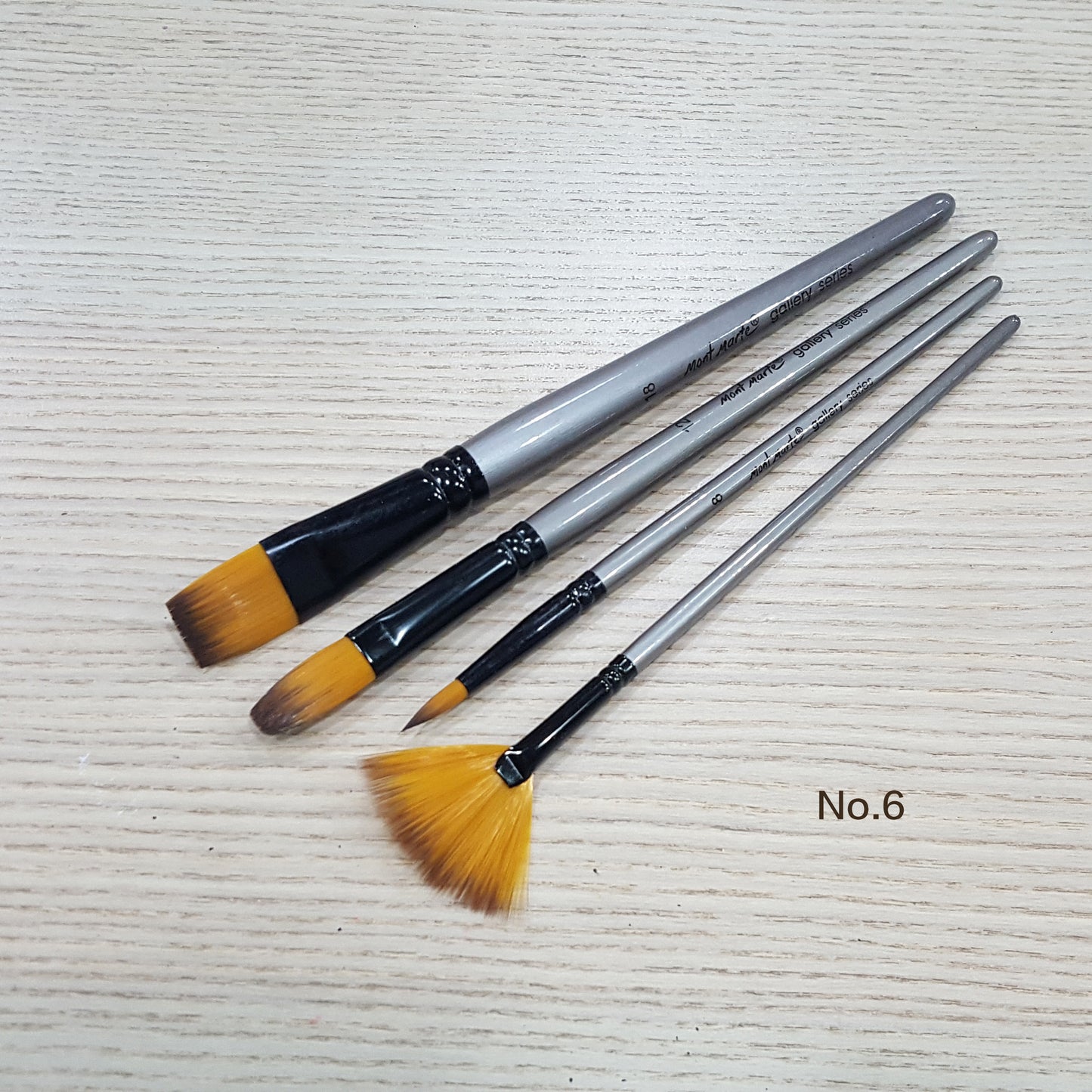 Mont Marte Acrylic Brush Set 塑膠彩套裝筆