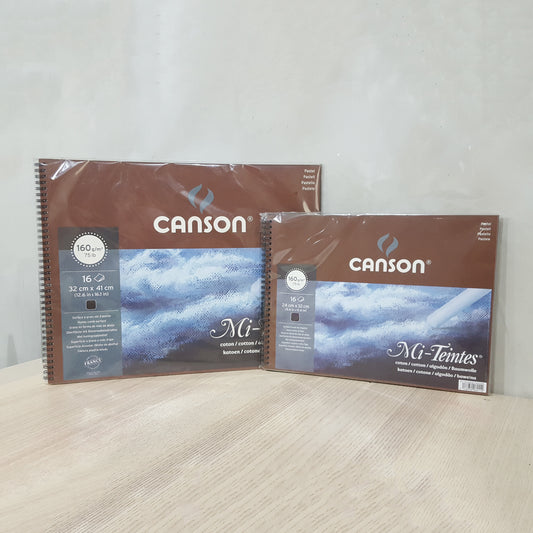 Canson Mi-Teintes 16張160g線圈專業粉畫簿